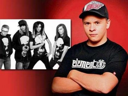 Gustav de Tokio Hotel recibe un botellazo rock