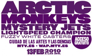 MTV Winter Valencia 2010 MTV Winter Valencia 2010 con Artic Monkeys pop