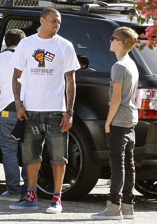 justin-bieber-chris-brown-working-duet-2 Justin Bieber y Chris Brown trabajan de nuevo juntos pop