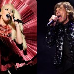 Gaga junto a los Stones en el escenario