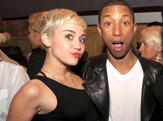 Miley Cyrus baila junto a Pharrell Williams 1